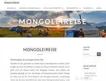 Tablet Screenshot of mongoleireise.com